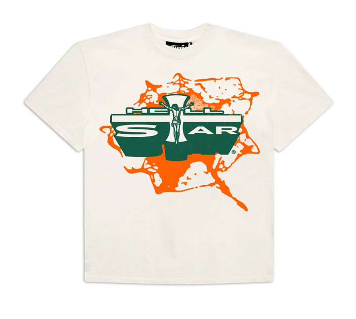 Hellstar 'Jesus Tee' Orange/Green