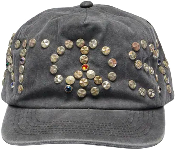Satoshi Nakamoto 'Washed Grey' Studded Cap