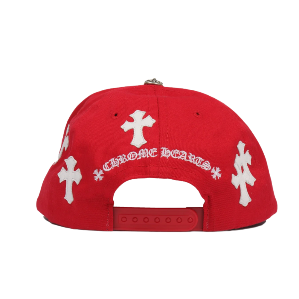 Chrome Hearts Cross Patch Baseball Hat 'Red'