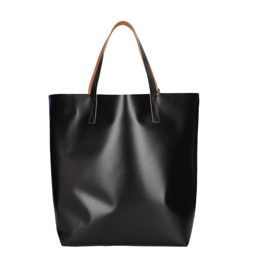 Marni 'Black & Blue' Leather Tote Bag