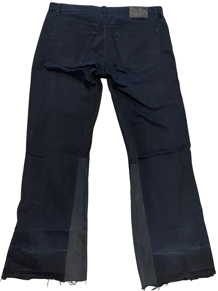 Gallery Dept 'Jet Black Studded' LA Flare Jeans