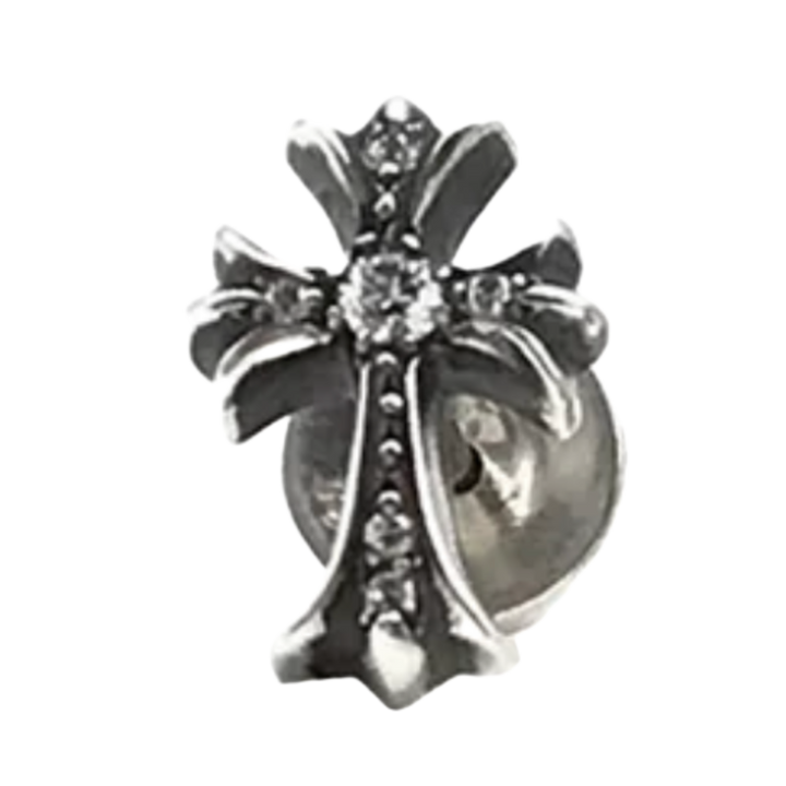 Chrome Hearts 'Silver Diamond' Cross Earrings Set