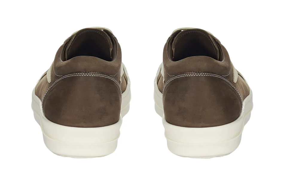 Rick Owens 'Fawn' Nubuck Suede Vintage Sneaks