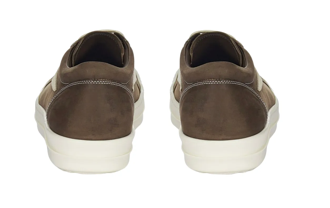 Rick Owens 'Fawn' Nubuck Suede Vintage Sneaks