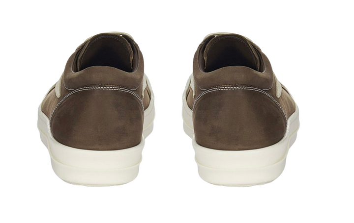 Rick Owens 'Brown' Nubuck Suede Vintage Sneaks