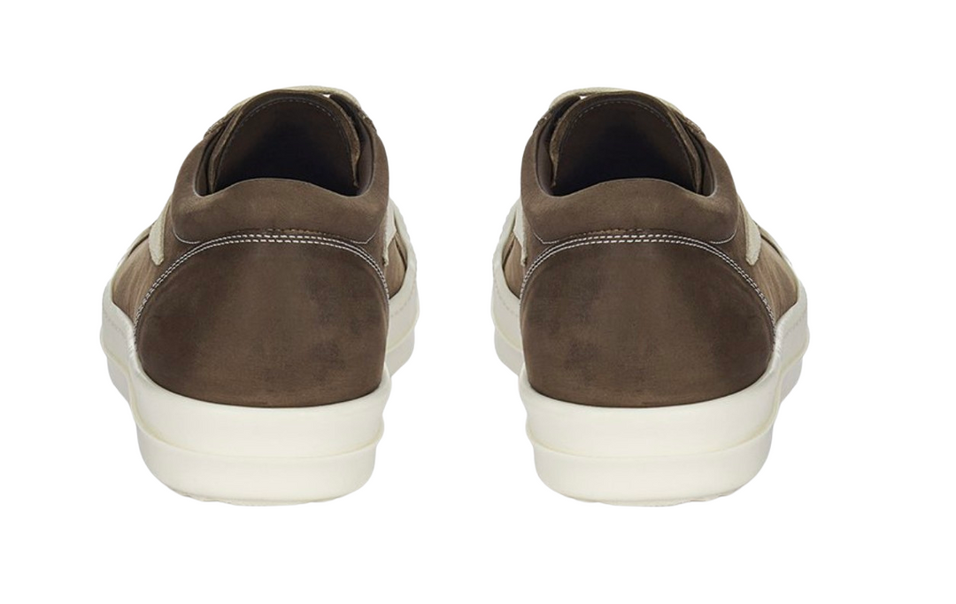 Rick Owens 'Fawn' Nubuck Suede Vintage Sneaks