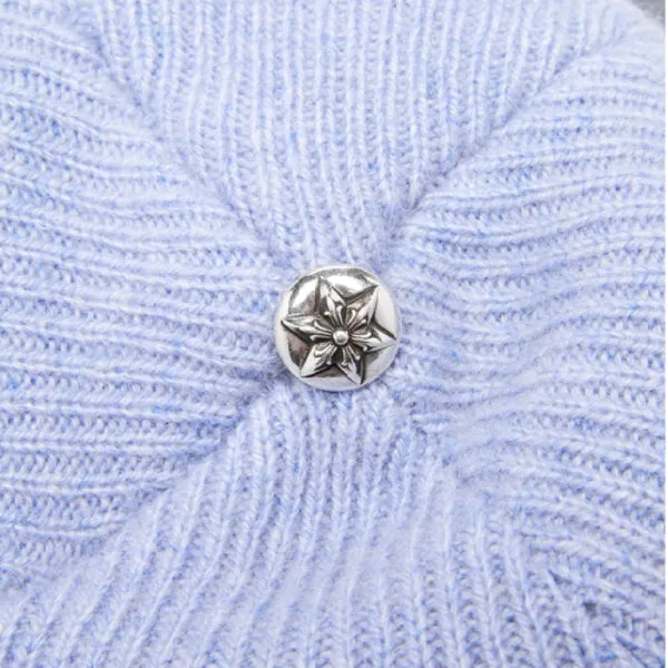Chrome Hearts 'Blue' Big Daddy Cashmere Beanie