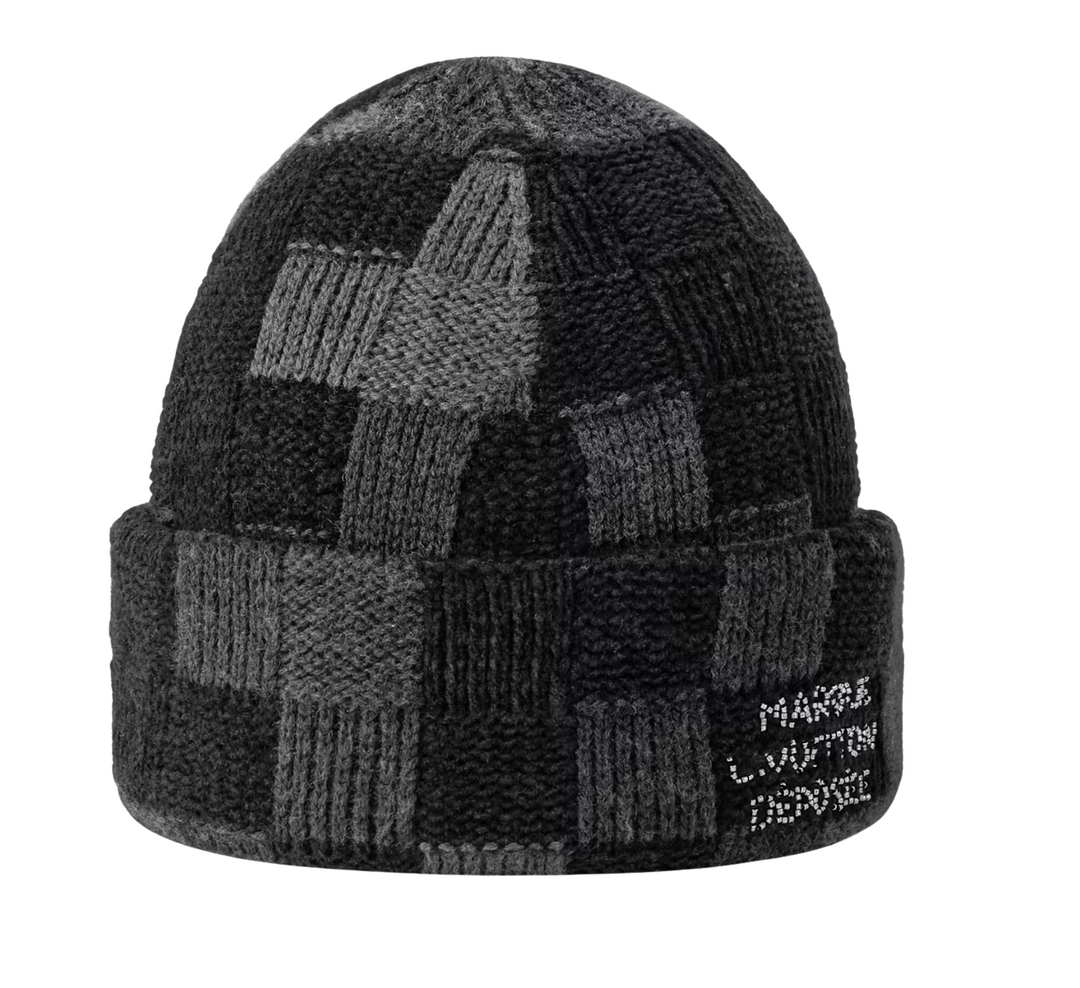 Louis Vuitton Crush Damoflage Black Beanie