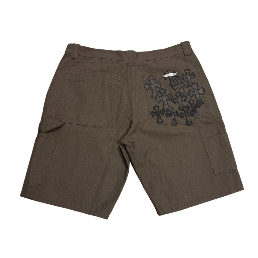 Chrome Hearts 'Double Knee 11 Patch' Brown Carpenter Shorts