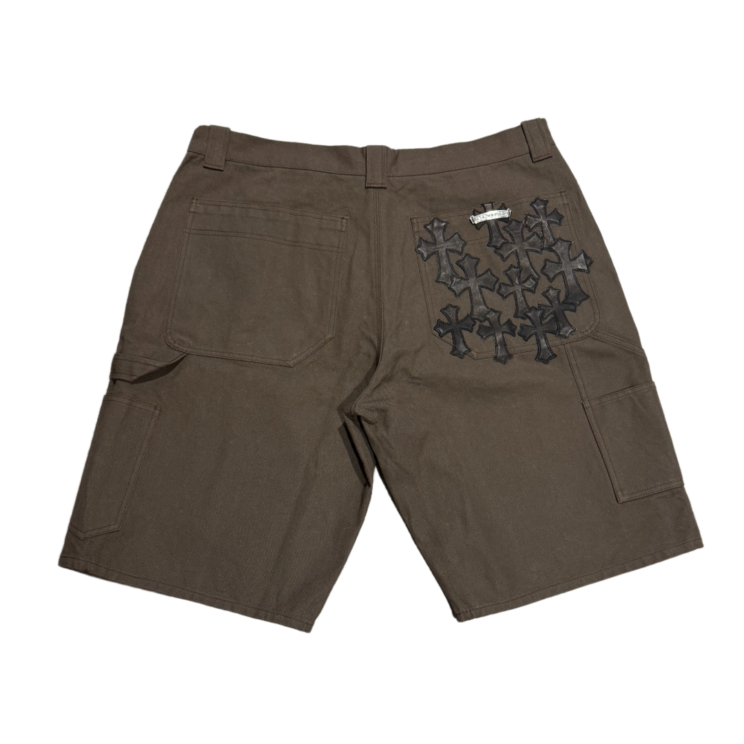 Chrome Hearts 'Double Knee 11 Patch' Brown Carpenter Shorts