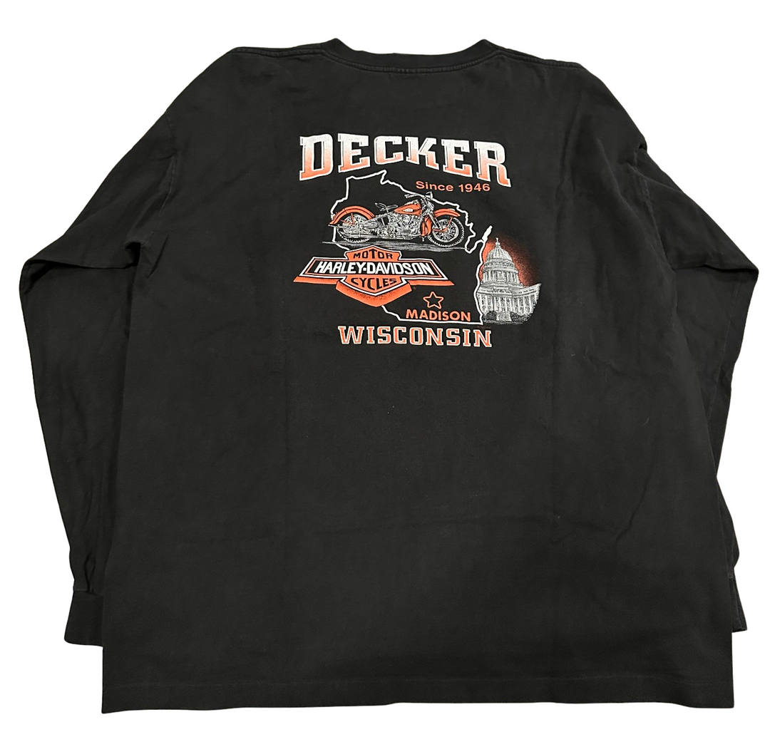 Harley Davidson 'Madison, Wisconsin' Flame Longsleeve