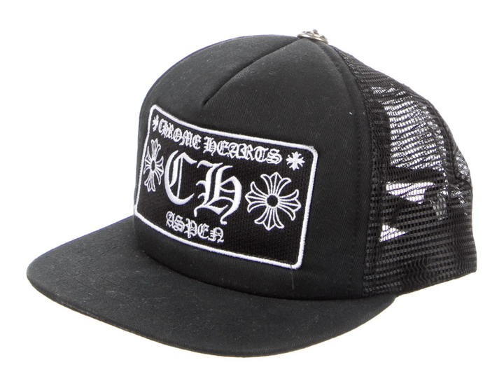 Chrome Hearts 'Aspen' Black Trucker Hat