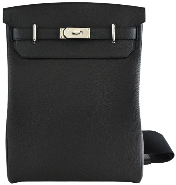 Hermès Hac a Dos 'Black' 26 Togo Leather Backpack