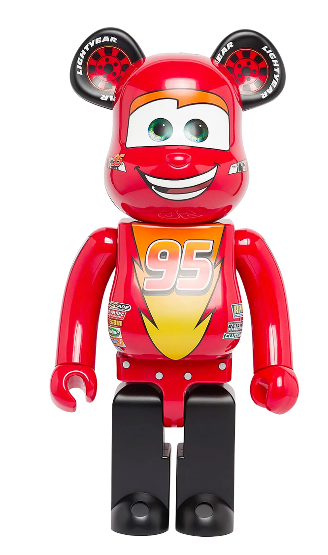 Bearbrick x Disney 'Lightning McQueen' 1000%