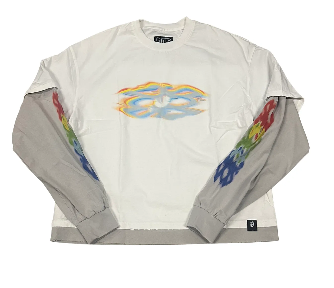 DOS 'Vision' White Longsleeve Tee
