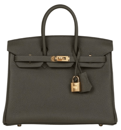 Hermes 'Vert Amande' Gold Hardware Birkin 25 Bag