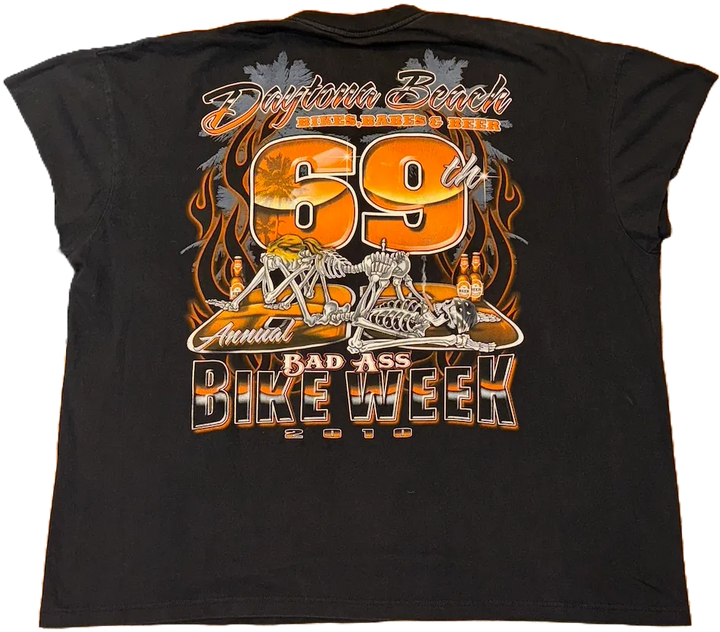 Bike Week 'Daytona Beach' 69th Cutoff Vintage Tee