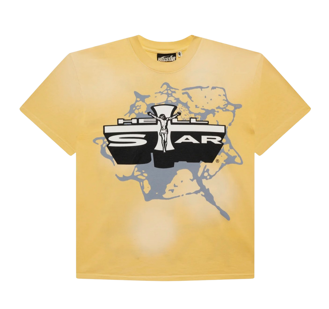 Hellstar 'Jesus Emblem' Yellow Tee