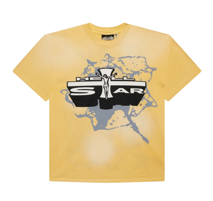 Hellstar 'Jesus Emblem' Yellow Tee