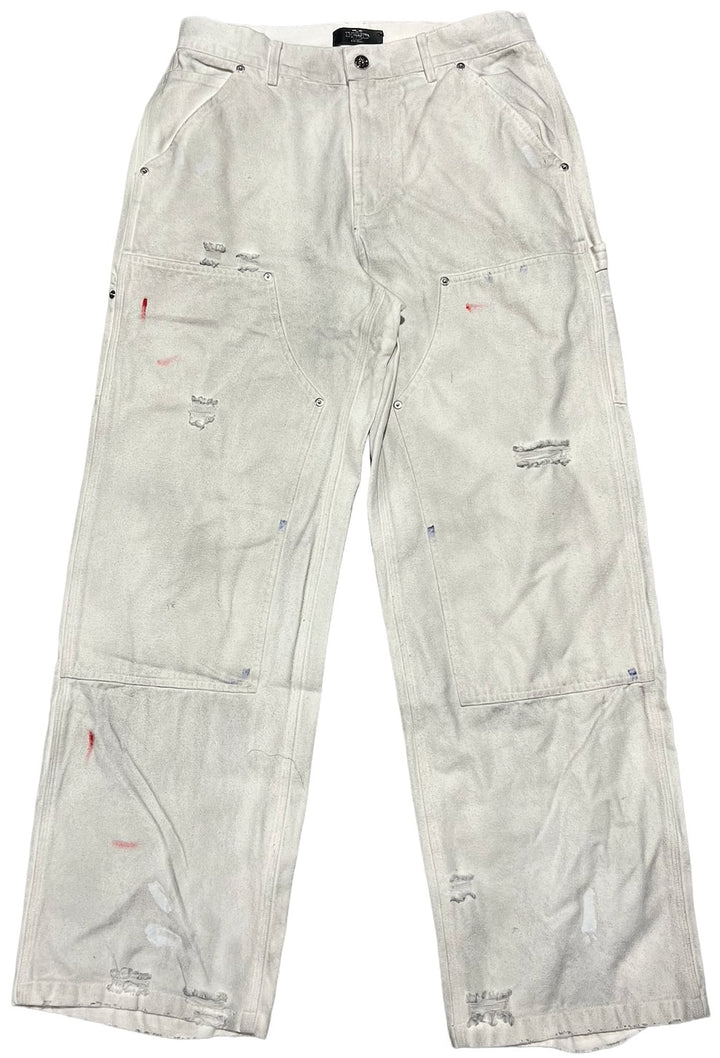 Happy Memories Don't Die HMDD 'White' Denim Work Pants