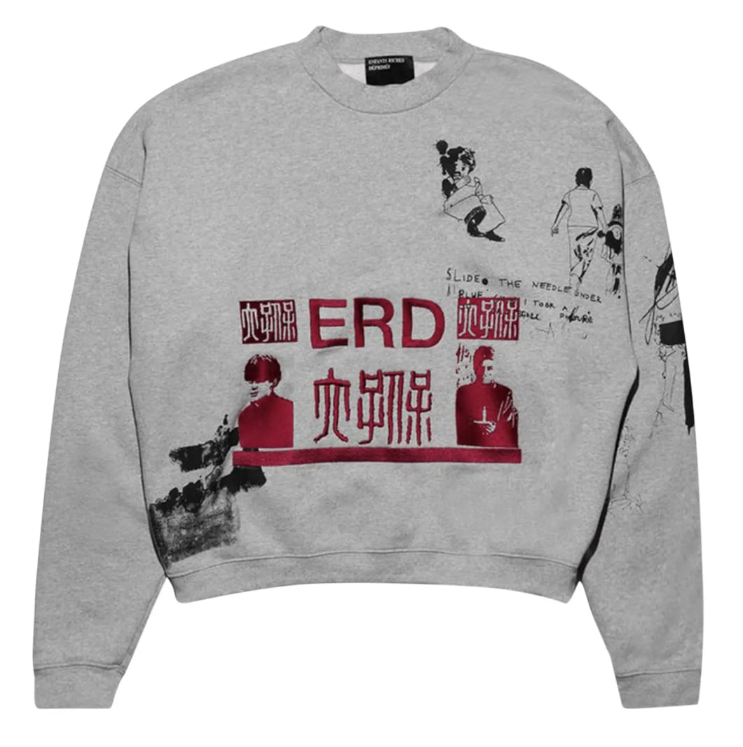Enfants Riches Déprimés 'Oceanic' Heather Grey Crewneck