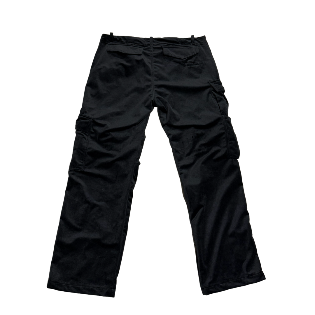 Rhude 'Black' Velvet Cargo Pants