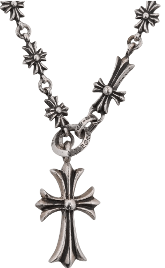 Chrome Tiny E Choke Chain Necklace