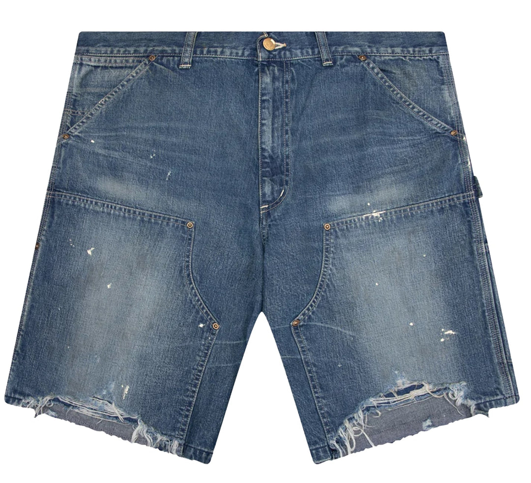 Saint Michael 'Blue Distressed' Carpenter Shorts