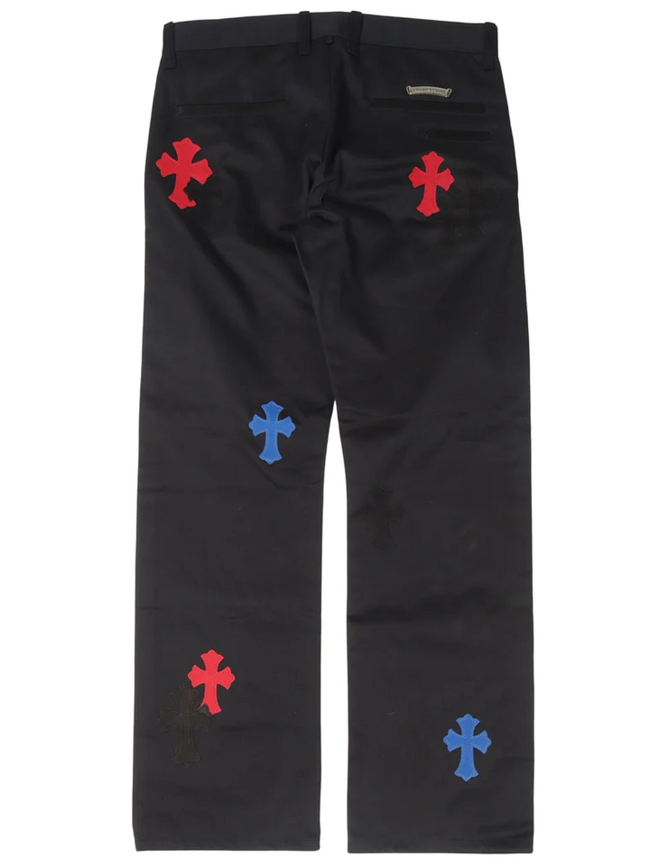 Chrome Hearts '35 Patch' Black Chino Pants