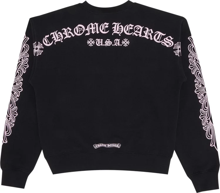 Chrome Hearts Matty Boy 'Pink Cross' Crewneck