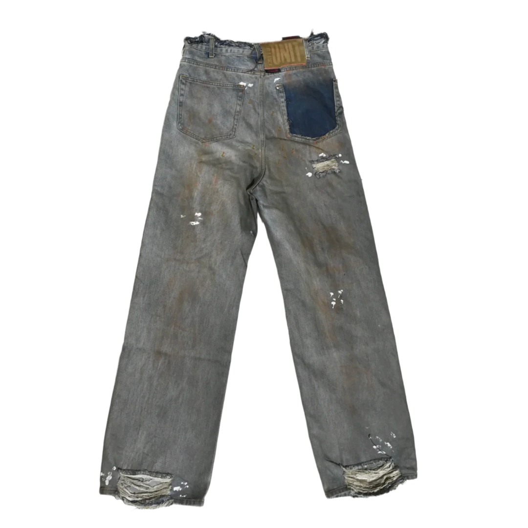 Greedy Unit 'Thrashed' Dirty Blue Jeans