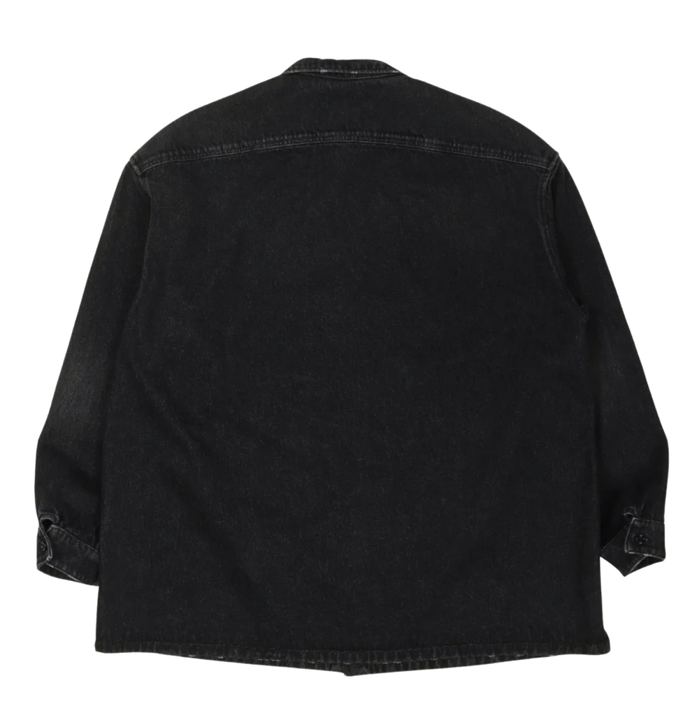 Prada 'Logo' Washed Black Denim Shirt