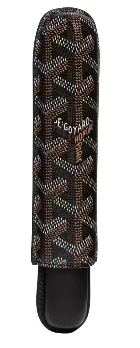 Goyard Churchill Single Cigar 'Black/Tan' Case