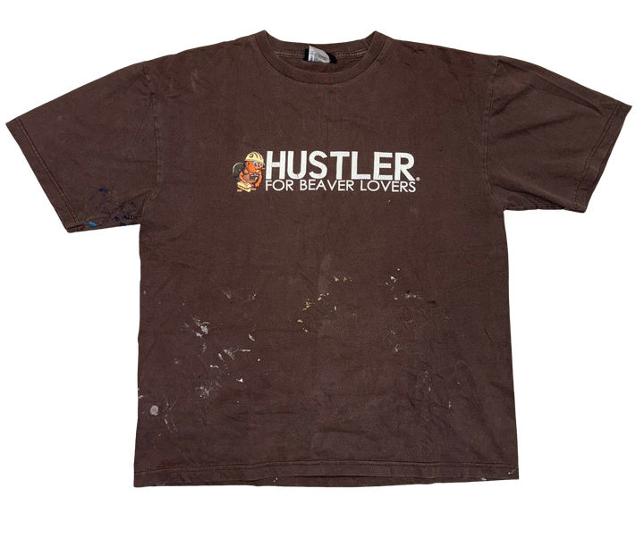 Hustler 'Beaver Lovers' Brown Vintage Tee