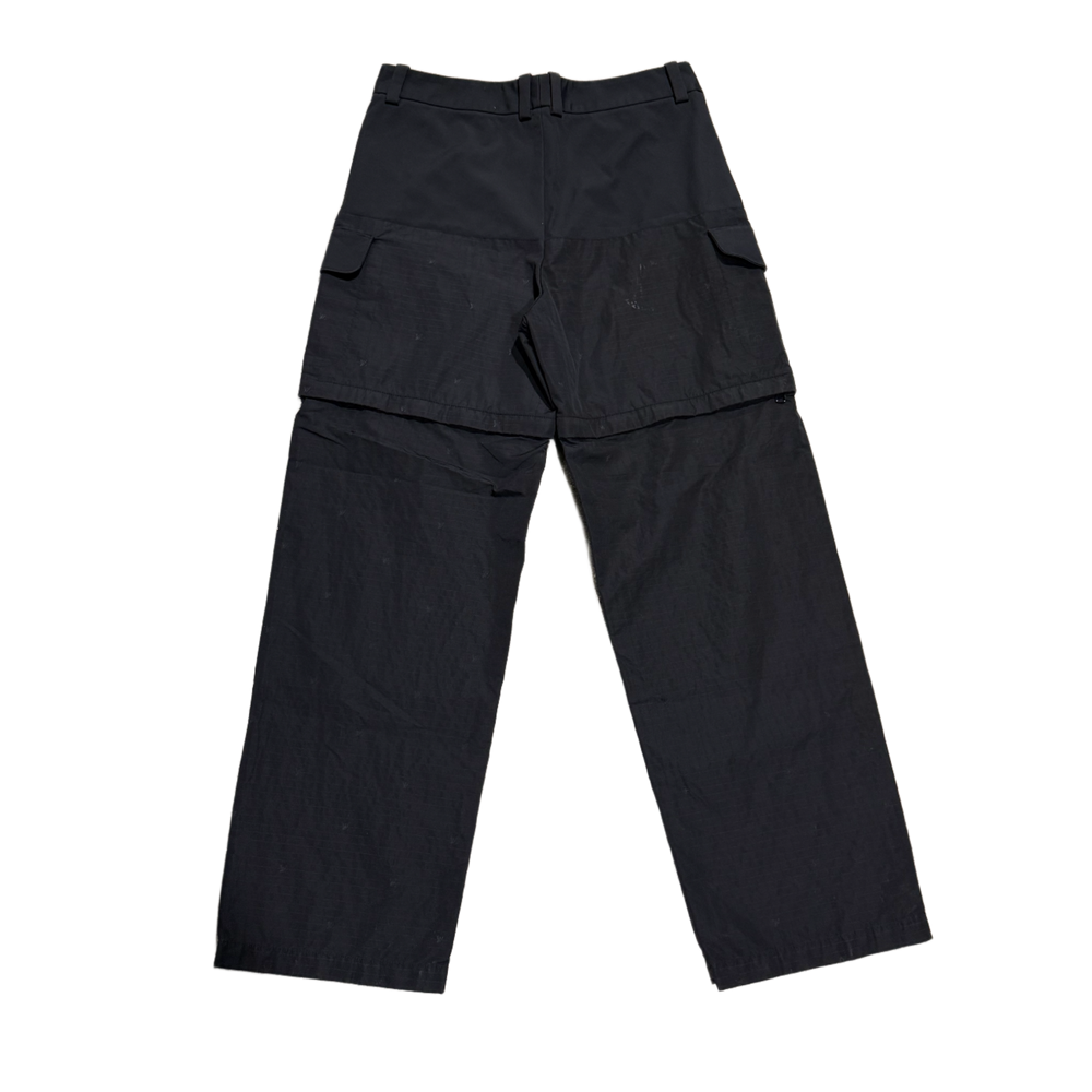 Louis Vuitton '2-In-1 Convertible' Black Ripstop Cargo Pants