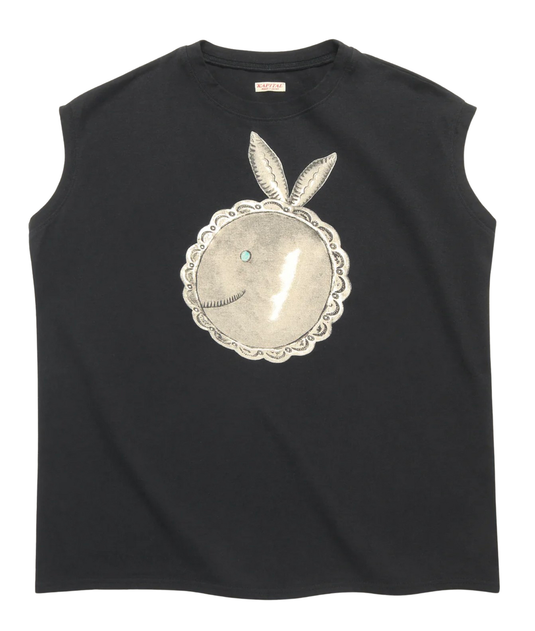 Kapital 'Kenjiku' Sleeveless Black Tee