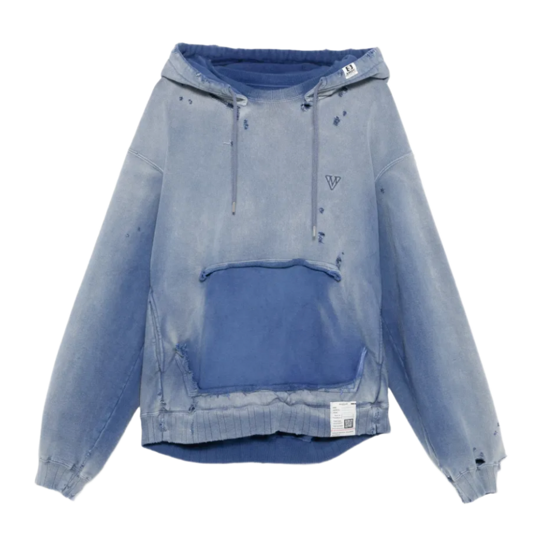 Maison Mihara Yasuhiro 'Blue' Sun Faded Like Hoodie