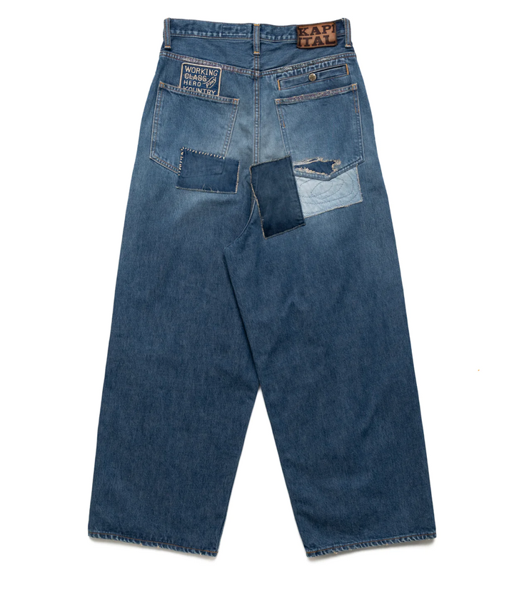 Kapital 'Denim Port' Baggy Jeans