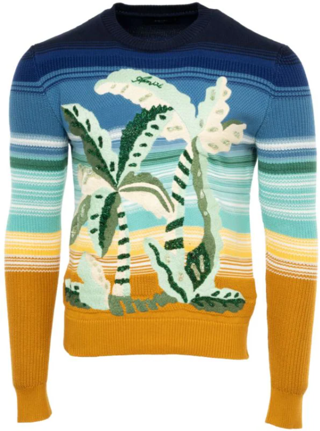 Amiri 'Palm Trees' Knitted Sweater