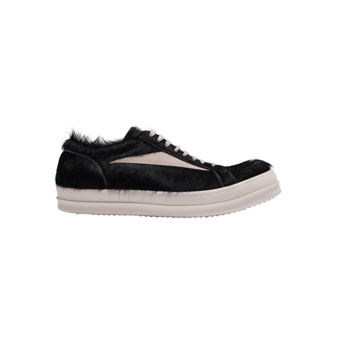Rick Owens 'Black' Pony Hair Vintage Sneaks