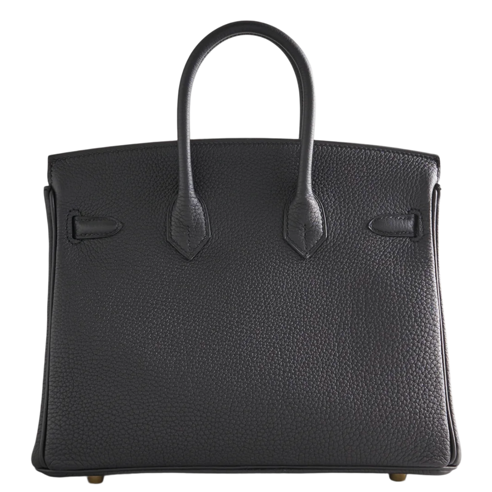 Hermes 'Black' Togo Birkin 25 Bag