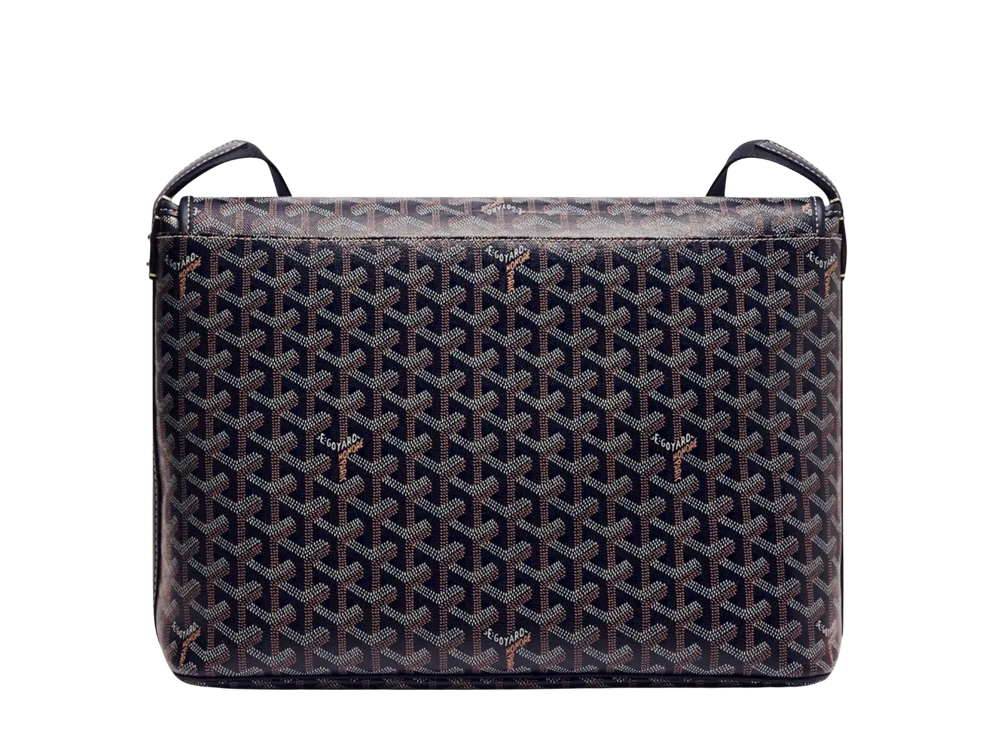 Goyard 'Capetien MM' Navy Blue Messenger Bag