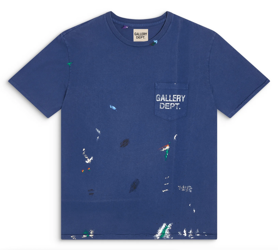 Gallery Dept. 'Vintage Logo' Navy Painted Tee