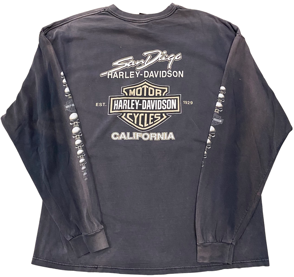 Harley Davidson 'San Diego, CA' Long Sleeve Vintage Tee