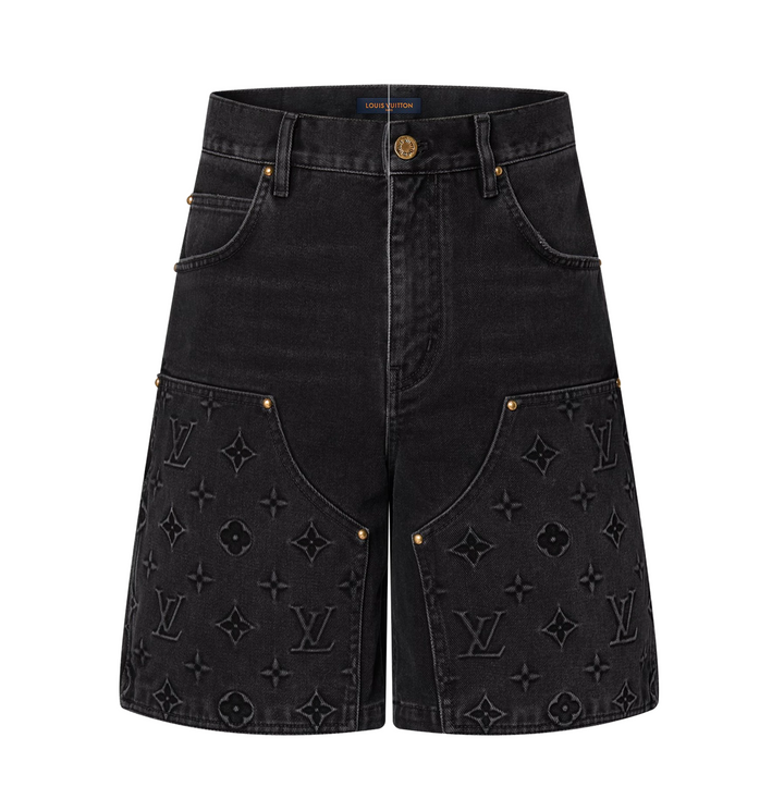 Louis Vuitton 'Black' Carpenter Denim Shorts