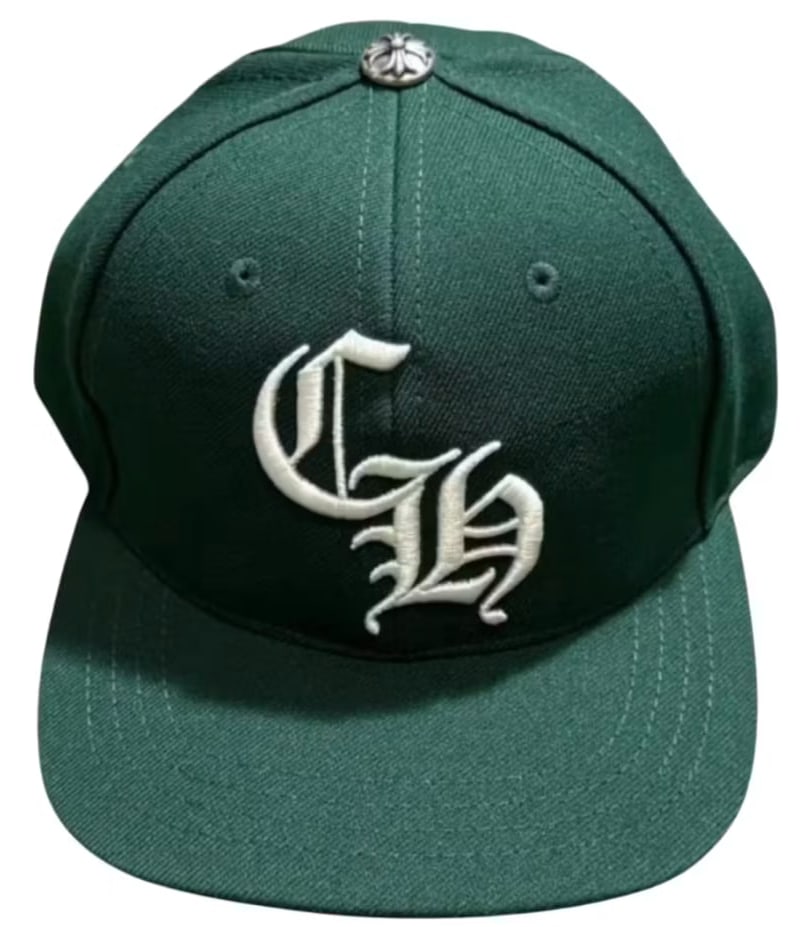 Chrome Hearts CH 6 Panel Baseball Hat Forest Green – Showroom LA