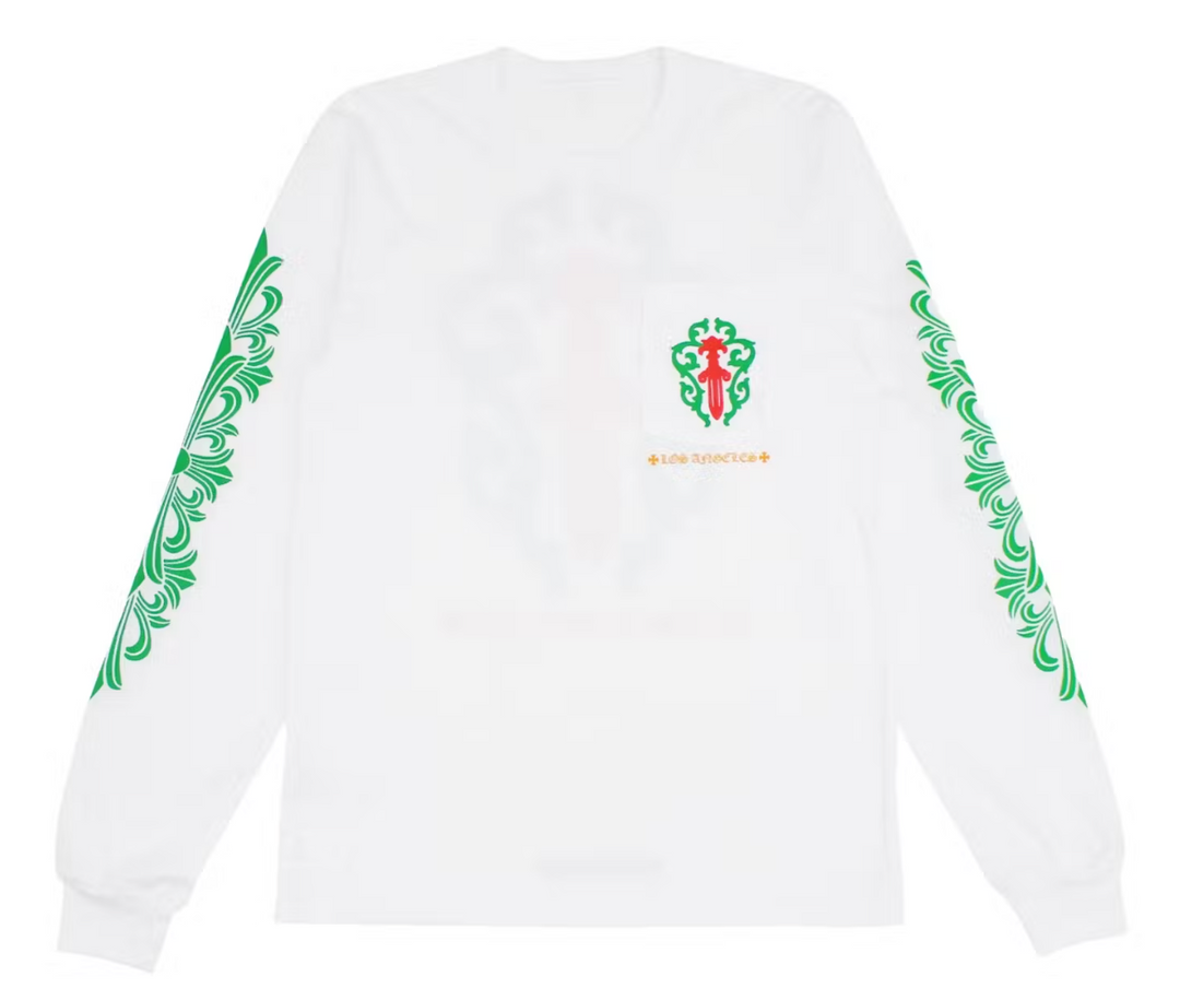 Chrome Hearts 'Christmas Dagger' Long Sleeve Pocket Tee