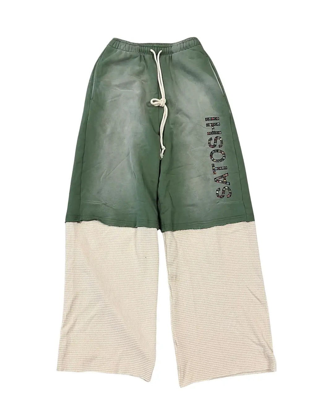Satoshi Nakamoto 'Double Layered' Olive Sweatpants