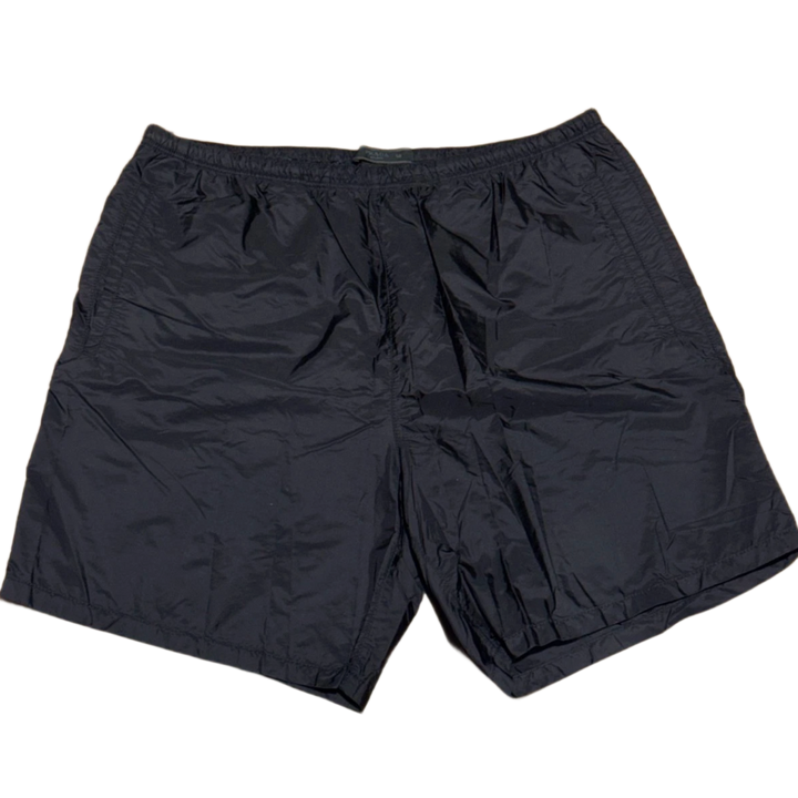 Prada 'Black' Printed Logo Swim Shorts