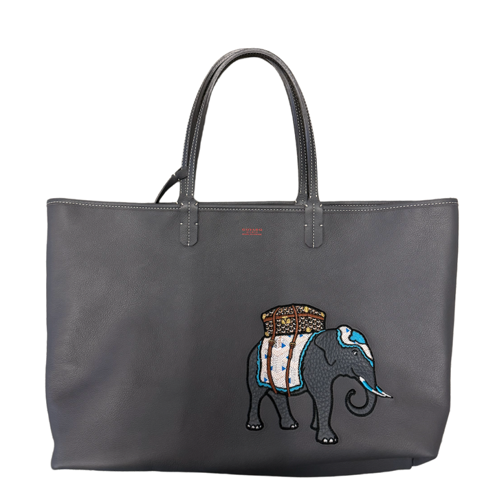 Goyard 'Reversible Special Embroidered Elephant' Anjou PM Bag